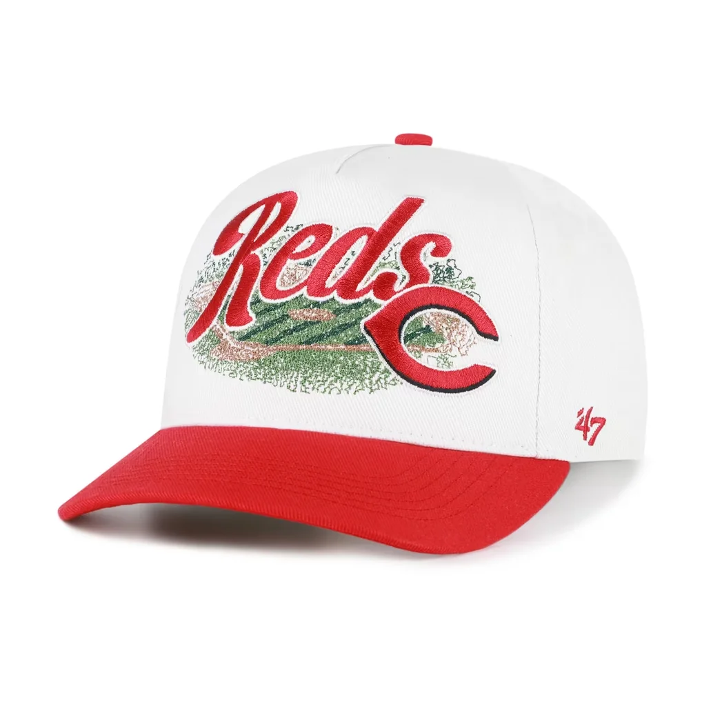 Cincinnati Reds '47 Enfield Hitch Adjustable Hat - White/Red – Photo 1 of 3