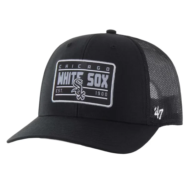 Chicago White Sox '47 Hardline Trucker Adjustable Hat - Black