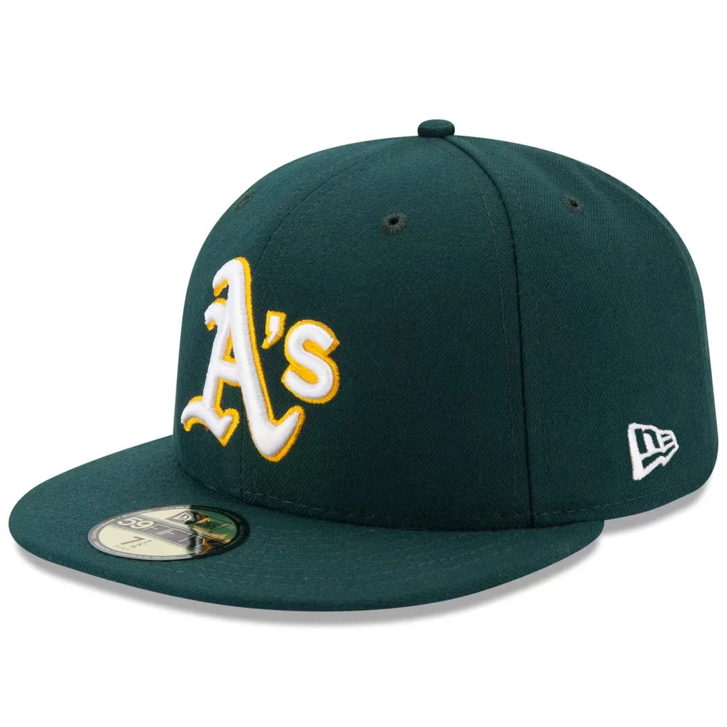 Athletics New Era Road Authentic Collection On Field 59FIFTY Performance Fitted Hat - Green – Photo 1 of 5