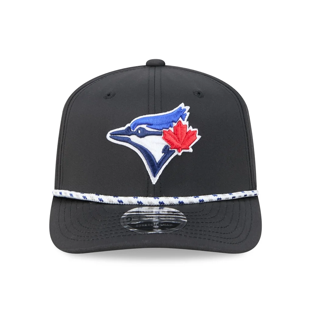 Toronto Blue Jays New Era Vented 9SEVENTY Rope COOLERA Adjustable Hat - Black – Photo 1 of 5