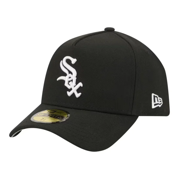 Chicago White Sox New Era A-Frame 59FORTY Fitted Hat - Black