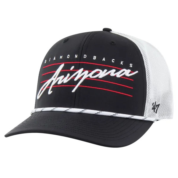 Arizona Diamondbacks '47 Downburst Trucker Adjustable Hat - Black
