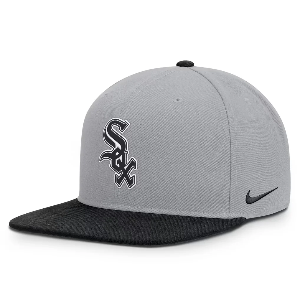 Chicago White Sox Nike Primetime Pro Dri-FIT Snapback Hat - Gray/Black – Photo 1 of 4