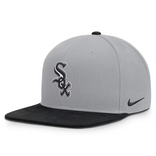 Chicago White Sox Nike Primetime Pro Dri-FIT Snapback Hat - Gray/Black