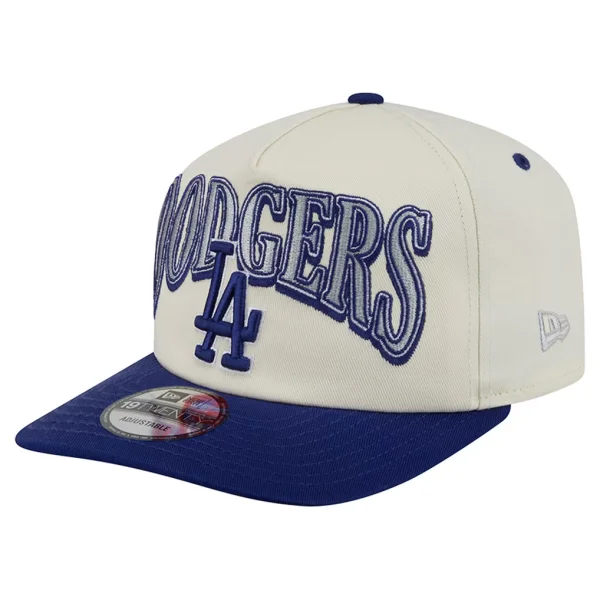 Los Angeles Dodgers New Era Vintage 19TWENTY Adjustable Hat - Cream/Royal