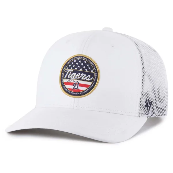 Detroit Tigers '47 Homage Adjustable Trucker Hat - White