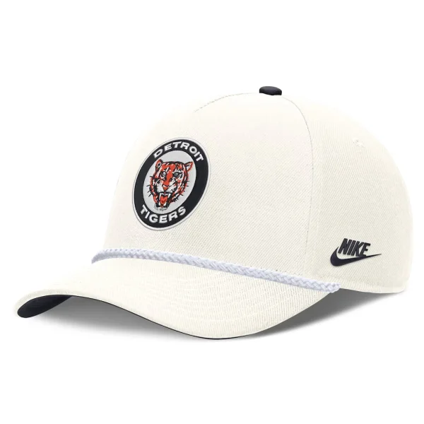 Detroit Tigers Nike Cooperstown Rise Adjustable Hat - Cream