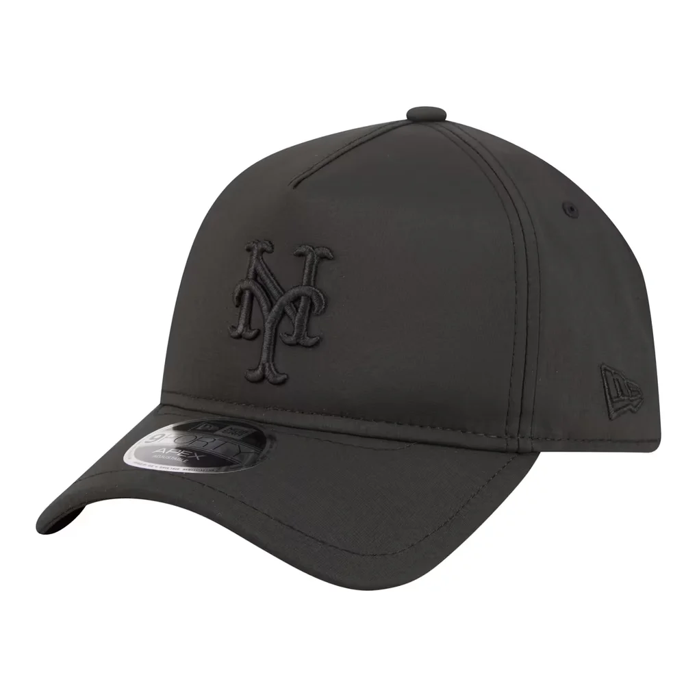 New York Mets New Era Injection Apex 9FORTY Adjustable Hat - Black – Photo 1 of 7
