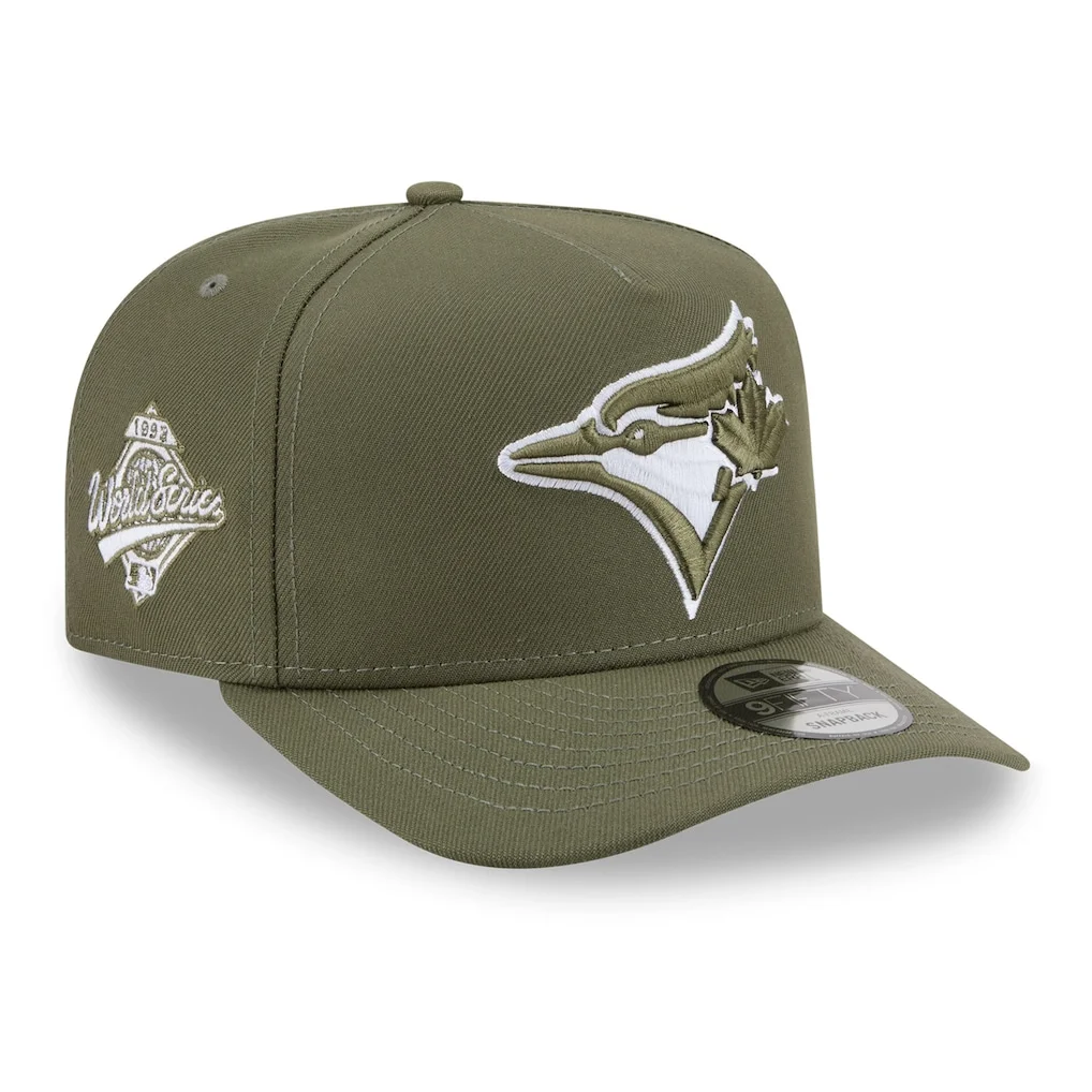 Toronto Blue Jays New Era Evergreen A-Frame 9FIFTY Snapback Hat - Olive – Photo 1 of 7