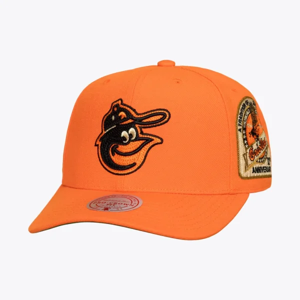 Baltimore Orioles Mitchell & Ness Secondary Pop Pro Snapback Hat - Orange