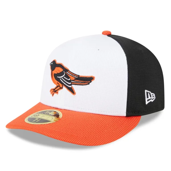 Baltimore Orioles New Era 2025 Batting Practice Low Profile 59FIFTY Fitted Hat - White