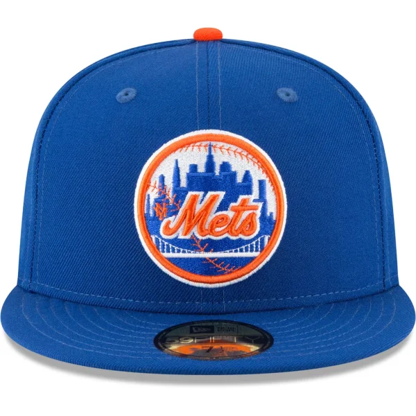 New York Mets New Era Cooperstown Collection Wool 59FIFTY Fitted Hat - Blue