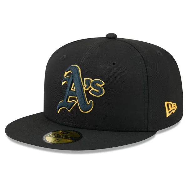 Athletics New Era Color Pop 59FIFTY Fitted Hat - Black