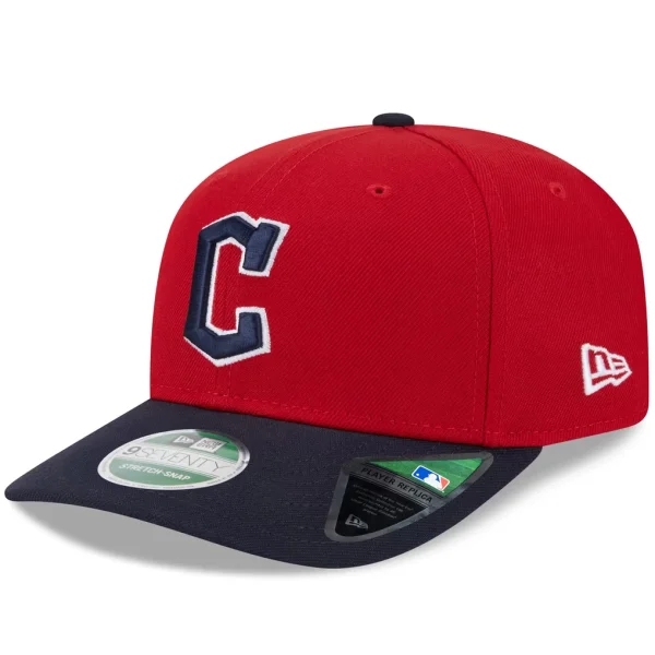Cleveland Guardians New Era Player Replica 9SEVENTY Adjustable Hat - Red/Black