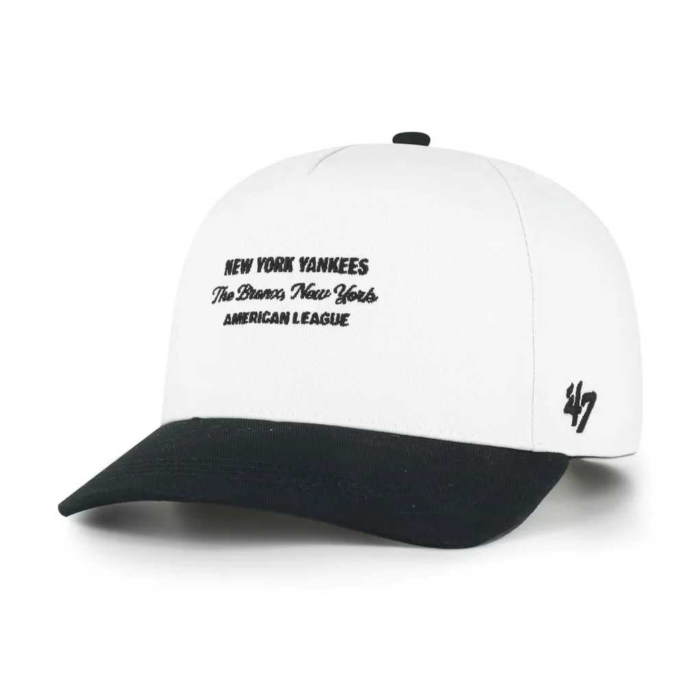 New York Yankees '47 Contemporary Two-Tone Hitch Adjustable Hat - White/Black – Photo 1 of 4