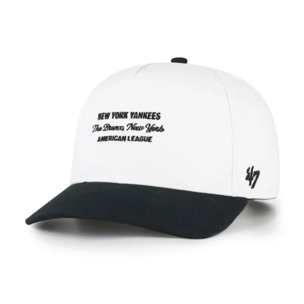 New York Yankees '47 Contemporary Two-Tone Hitch Adjustable Hat - White/Black