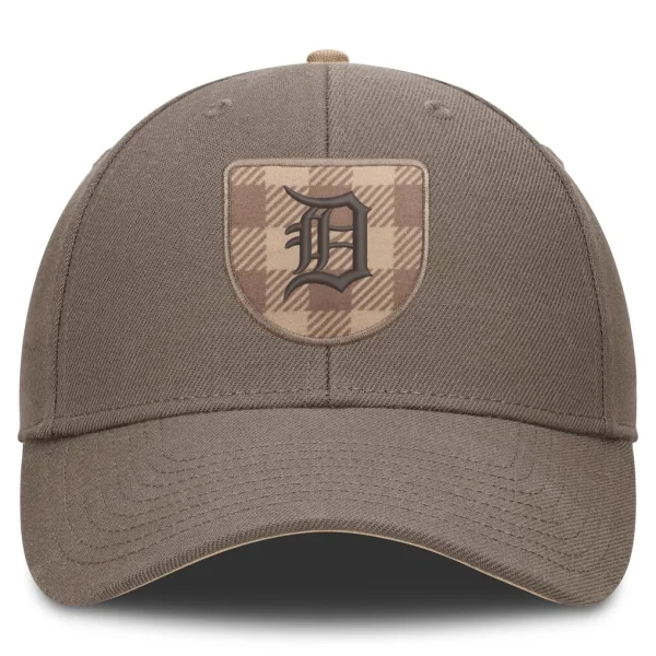 Detroit Tigers Nike Statement Rise Adjustable Hat - Brown