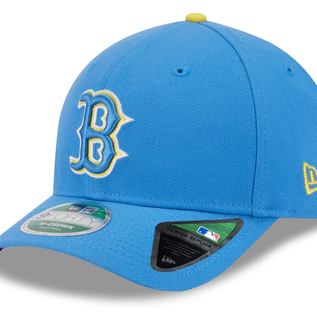 Boston Red Sox New Era Player Replica 9FORTY Adjustable Hat - Light Blue – Photo 1 of 5