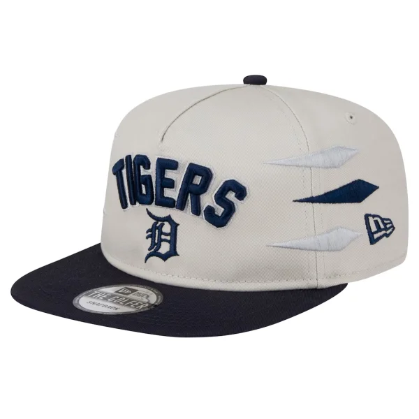 Detroit Tigers New Era Iron Golfer Snapback Hat - Cream