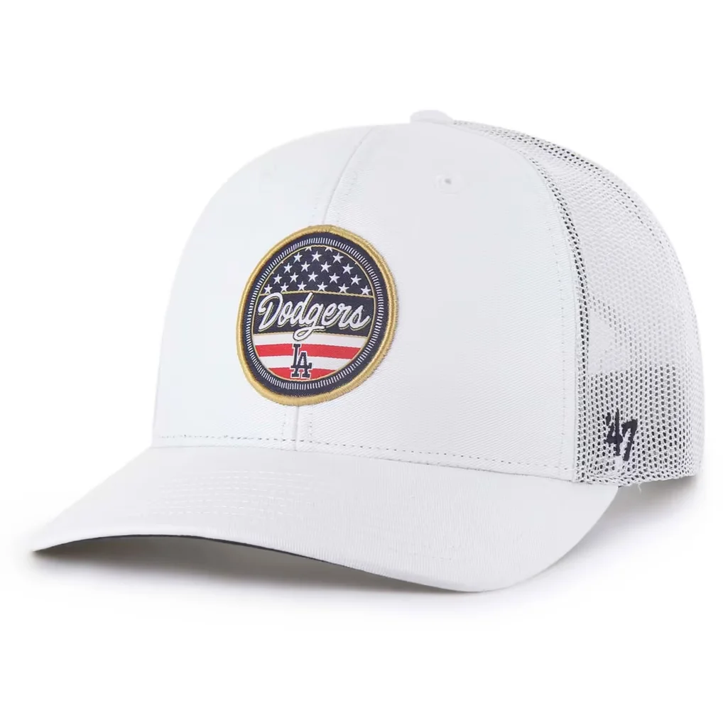 Los Angeles Dodgers '47 Homage Adjustable Trucker Hat - White – Photo 1 of 3