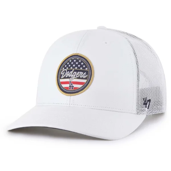 Los Angeles Dodgers '47 Homage Adjustable Trucker Hat - White