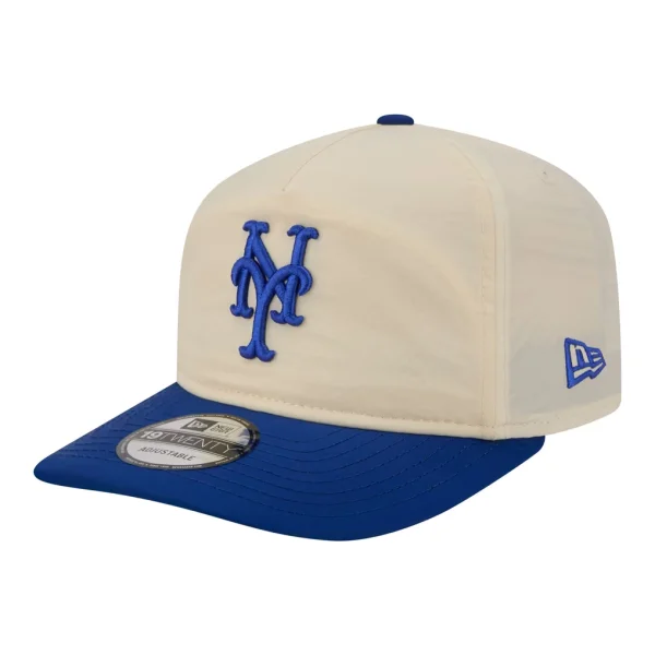 New York Mets New Era Everyday 19TWENTY Adjustable Hat - Cream/Royal