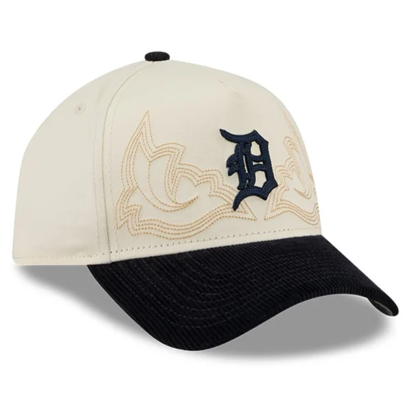 Detroit Tigers New Era MLB NWE Western Stitch 9FORTY A-Frame - Stone