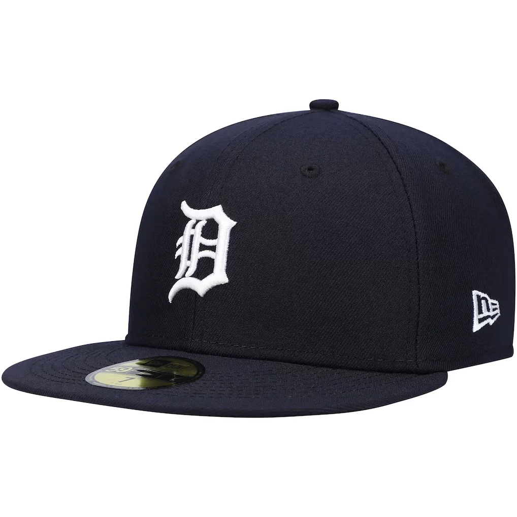 Detroit Tigers New Era Authentic Collection On-Field Home 59FIFTY Fitted Hat - Navy – Photo 1 of 6