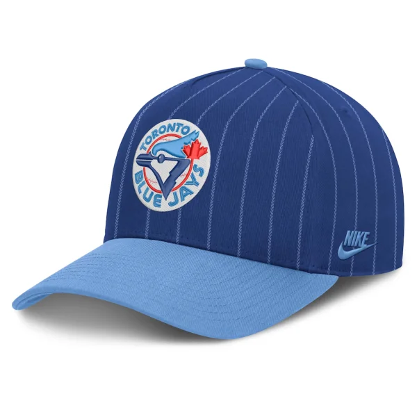  Toronto Blue Jays Toronto Blue Jays Nike Male Cooperstown Rise A-Frame Adjustable Hat - Royal/Powder Blue