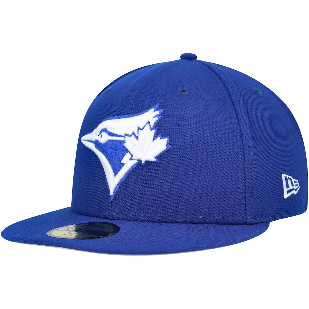 Toronto Blue Jays New Era White Logo 59FIFTY Fitted Hat - Royal – Photo 1 of 6