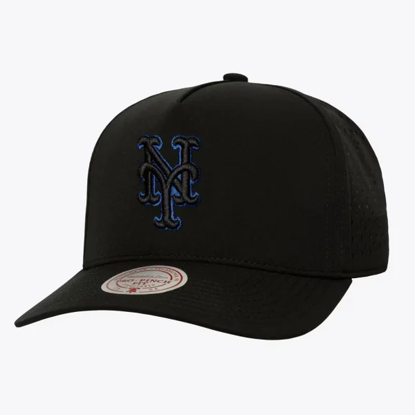 New York Mets Mitchell & Ness Perfect Pop Pro Snapback Hat - Black