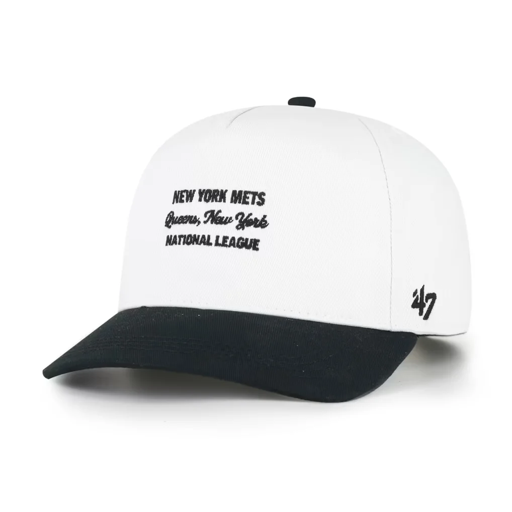 New York Mets '47 Contemporary Two-Tone Hitch Adjustable Hat - White/Black – Photo 1 of 4
