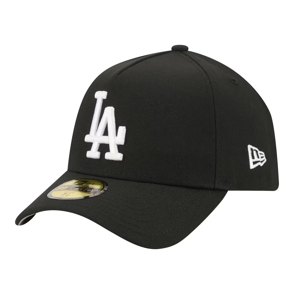 Los Angeles Dodgers New Era A-Frame 59FORTY Fitted Hat - Black – Photo 1 of 7