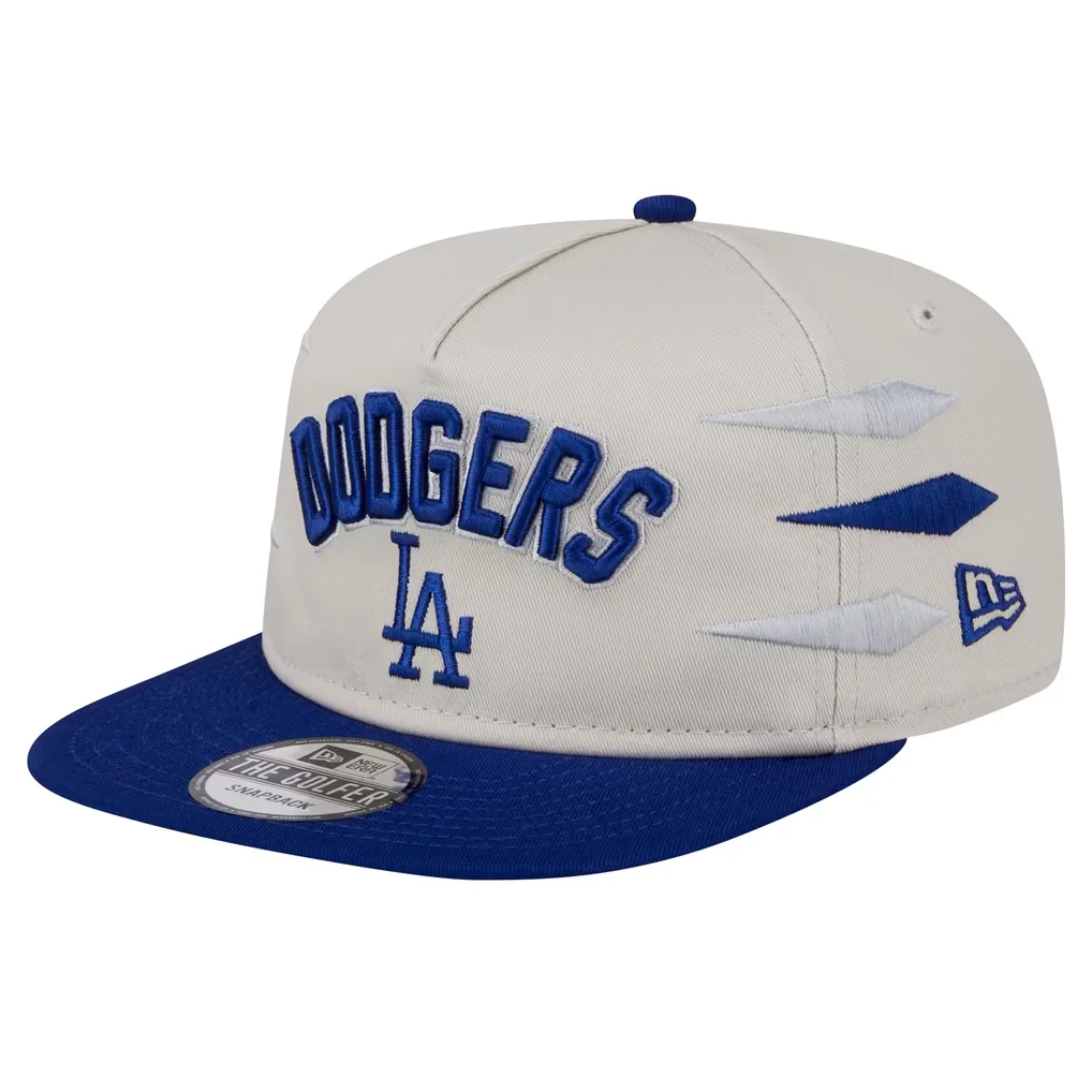 Los Angeles Dodgers New Era Iron Golfer Snapback Hat - Cream – Photo 1 of 6