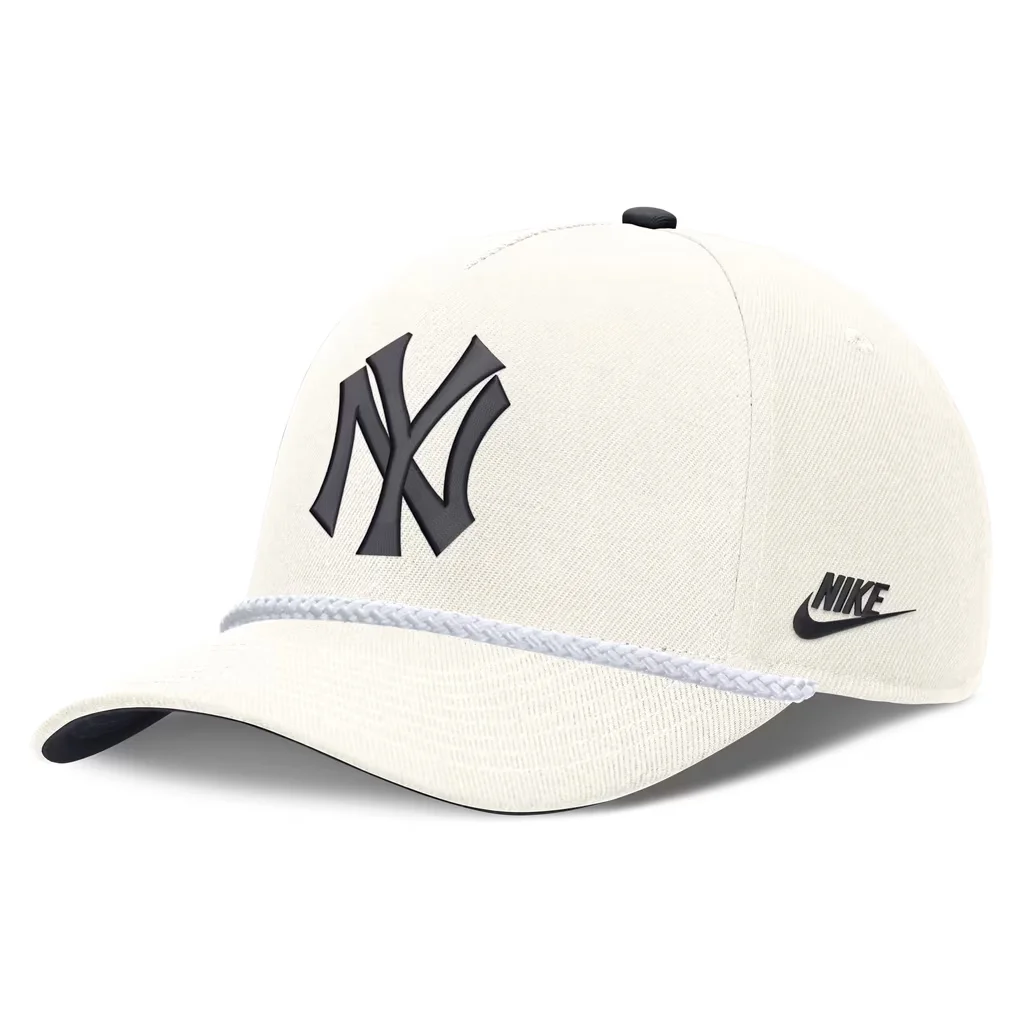 New York Yankees Nike Cooperstown Rise Adjustable Hat - Cream – Photo 1 of 5