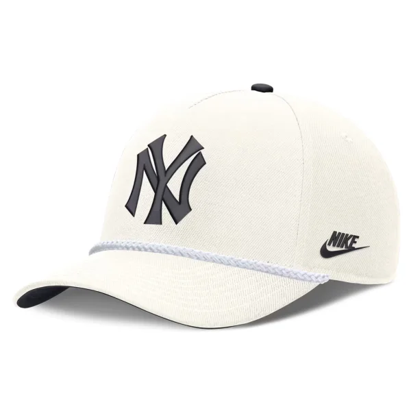 New York Yankees Nike Cooperstown Rise Adjustable Hat - Cream