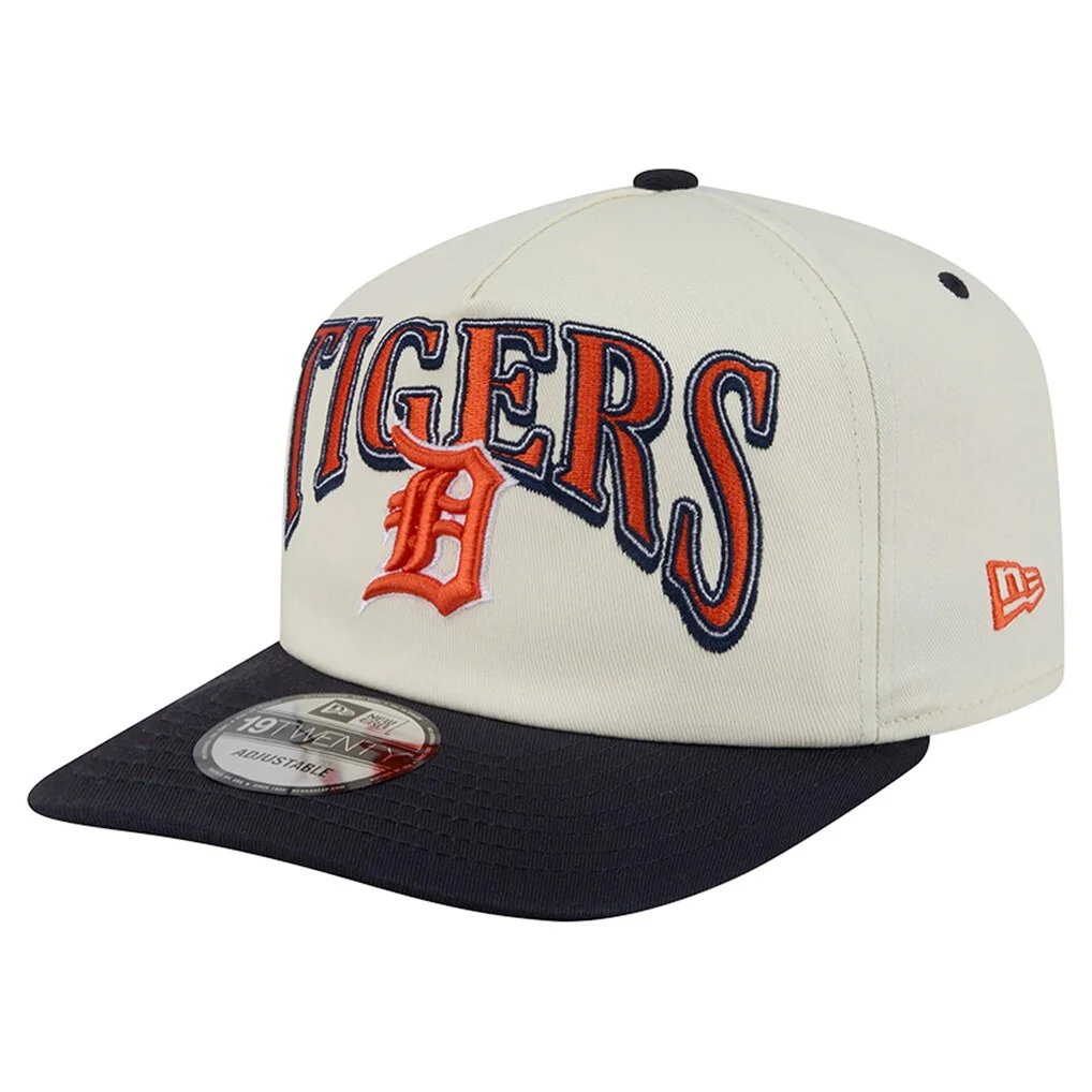 Detroit Tigers New Era Vintage 19TWENTY Adjustable Hat - Cream/Navy – Photo 1 of 6