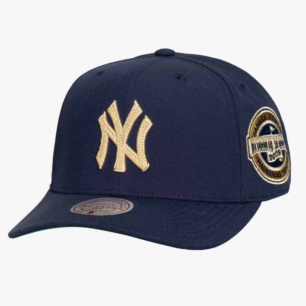 New York Yankees Mitchell & Ness Yankee Stadium Inaugural Season Patch Secondary Pro Snapback Hat - Navy – Photo 1 of 6