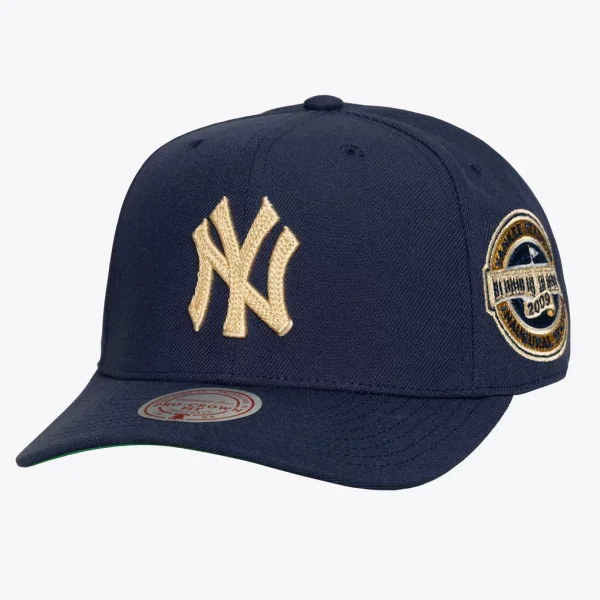 New York Yankees Mitchell & Ness Yankee Stadium Inaugural Season Patch Secondary Pro Snapback Hat - Navy