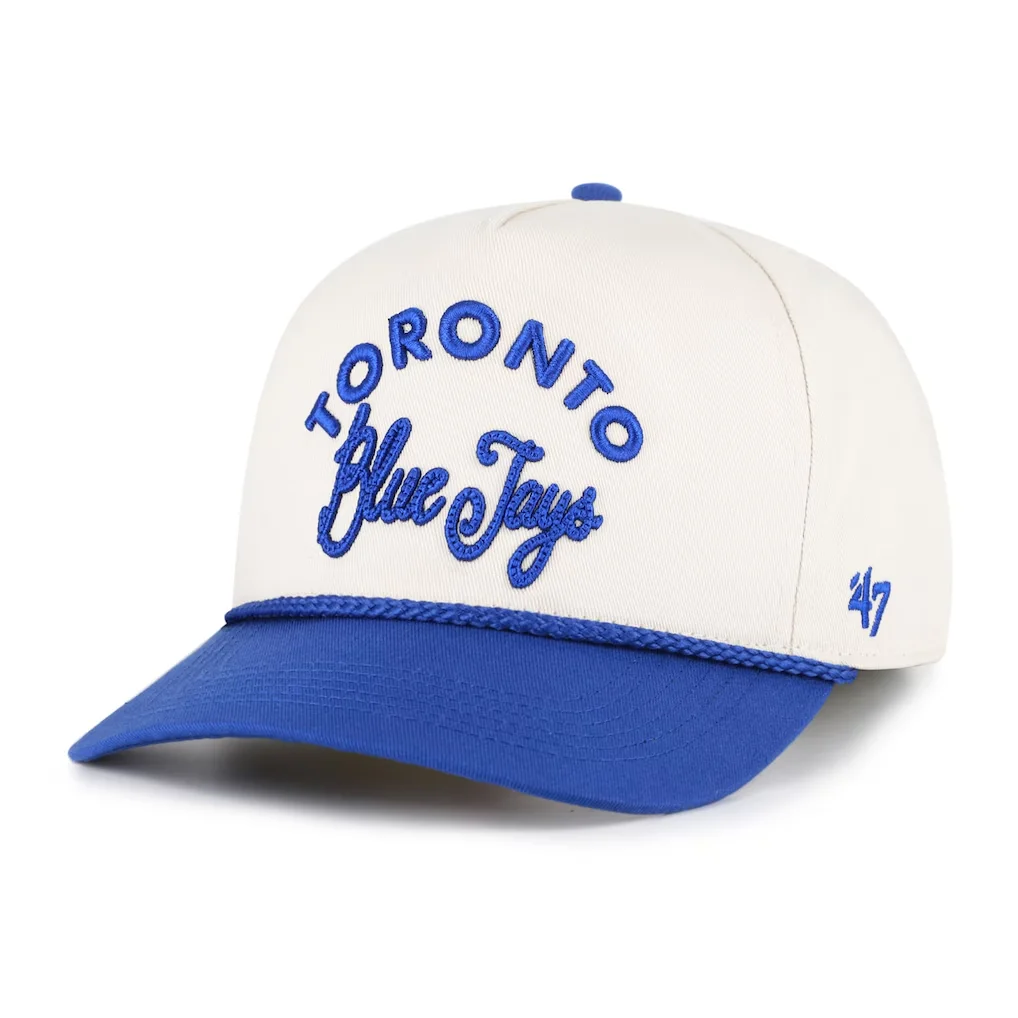 Toronto Blue Jays '47 Unisex Rope Script Hitch Adjustable Hat - Natural/Royal – Photo 1 of 3