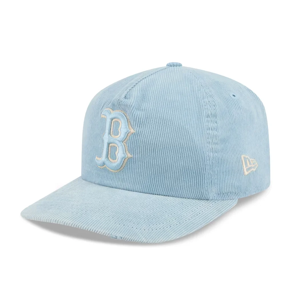 Boston Red Sox New Era Corduroy 19TWENTY Adjustable Hat - Light Blue – Photo 1 of 5