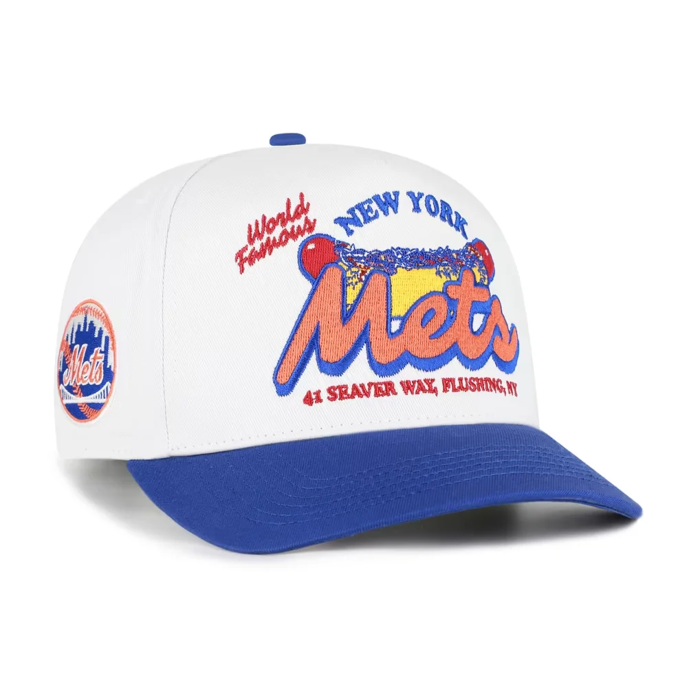 New York Mets '47 Glizzy Collection Hitch Adjustable Hat - White/Royal – Photo 1 of 3