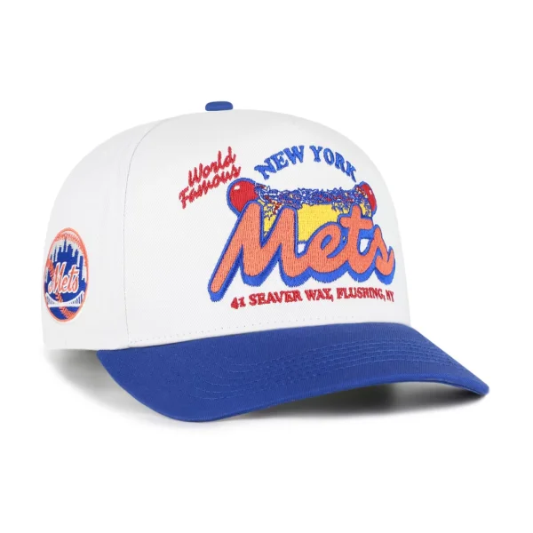 New York Mets '47 Glizzy Collection Hitch Adjustable Hat - White/Royal