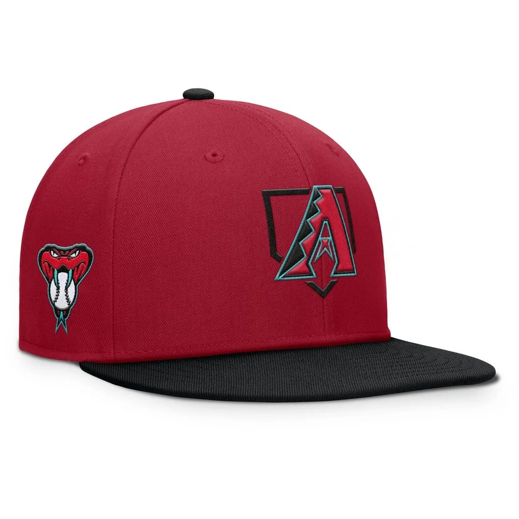 Arizona Diamondbacks Fanatics Batter's Box Snapback Hat - Red/Black – Photo 1 of 4