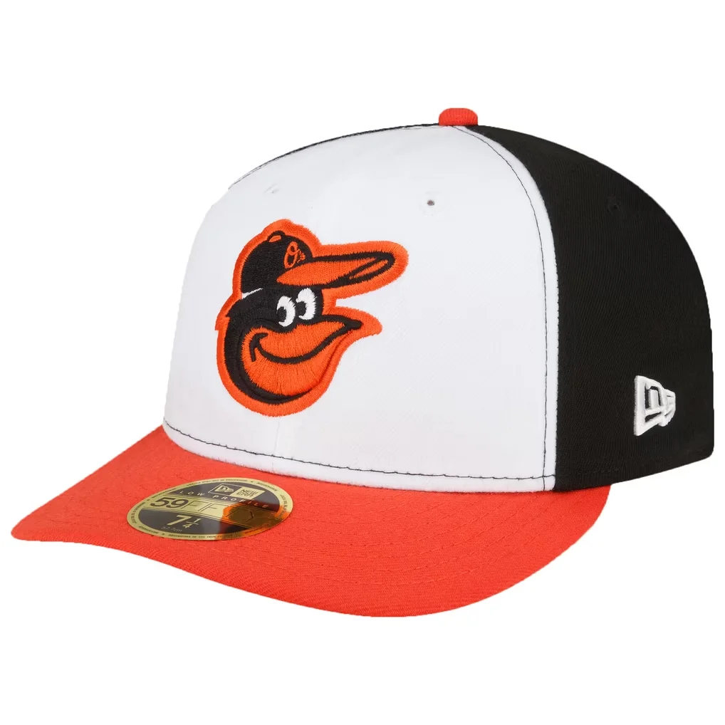 Baltimore Orioles New Era Home Authentic Collection On-Field Low Profile 59FIFTY Fitted Hat - White/Orange – Photo 1 of 1
