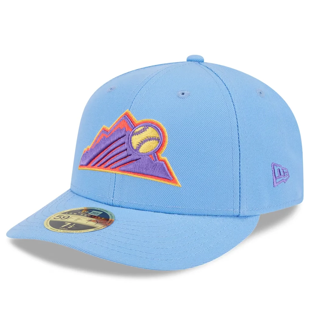 Colorado Rockies New Era 2025 City Connect Low Profile 59FIFTY Fitted Hat - Light Blue – Photo 1 of 4