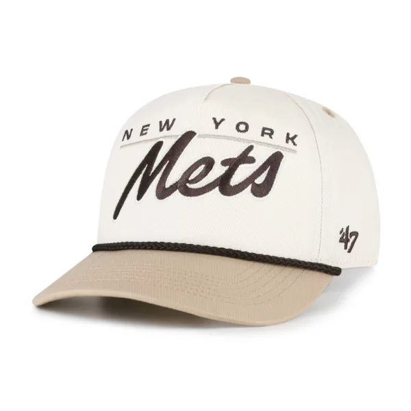 New York Mets '47 Neutral Terrain Hitch Rope Adjustable Hat - Natural/Tan