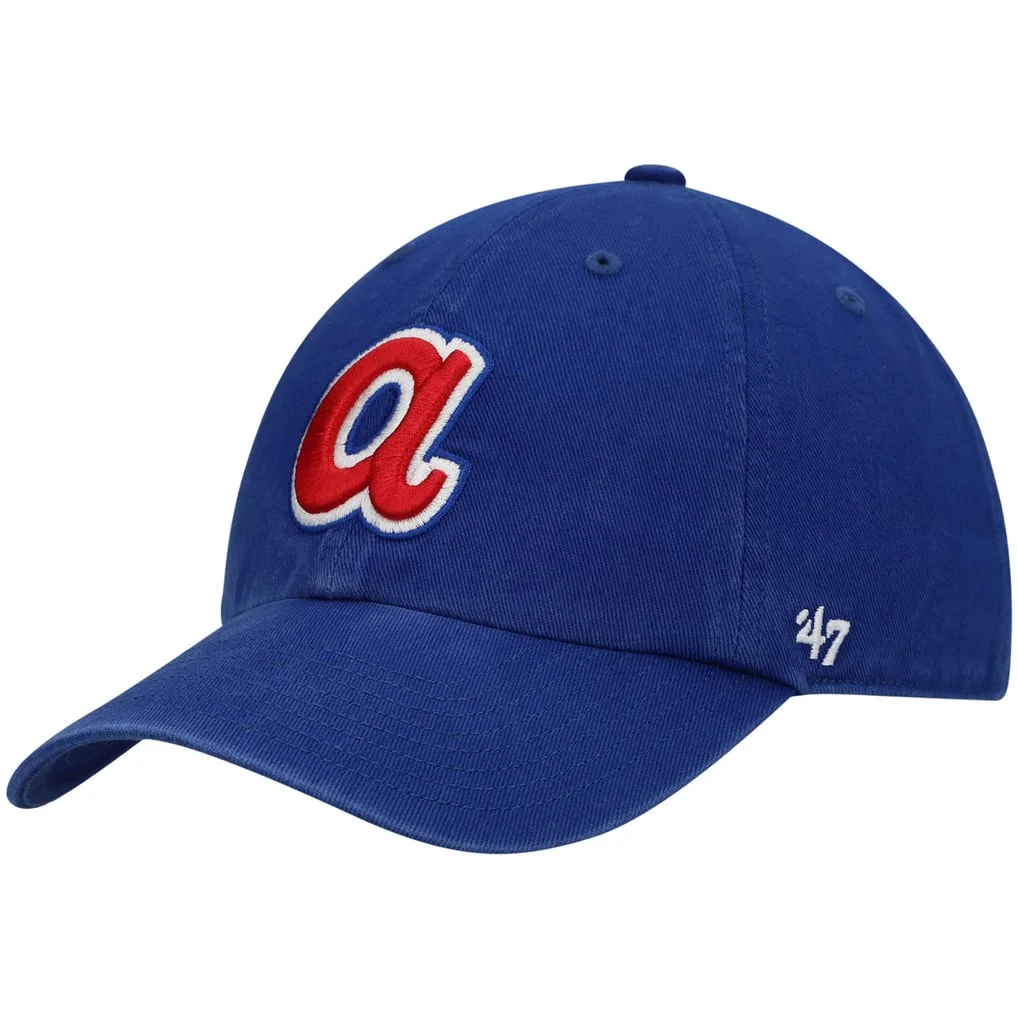 Atlanta Braves '47 1972 Logo Cooperstown Collection Clean Up Adjustable Hat - Royal – Photo 1 of 4