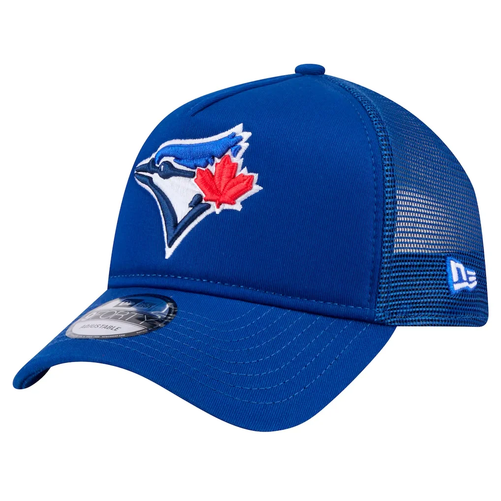 Toronto Blue Jays New Era 9FORTY A-Frame Trucker Adjustable Hat - Royal – Photo 1 of 6