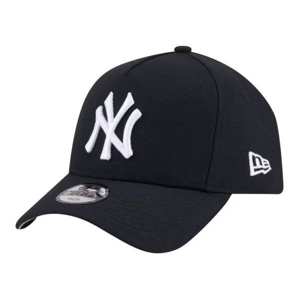 New York Yankees New Era Youth 9FORTY A-Frame Adjustable Hat - Navy